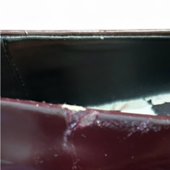 Rocket Dog Laurel Burgundy Patent Pointed Toe Platform Ballet Flats - Picture 6 of 7